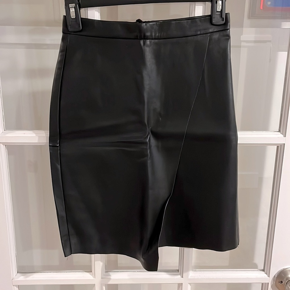 H&M Faux Leather Skirt